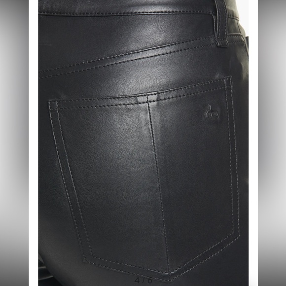 NWT Rag & Bone Nina High-Rise Skinny Black Leather Pants
size 23 - Picture 7 of 17